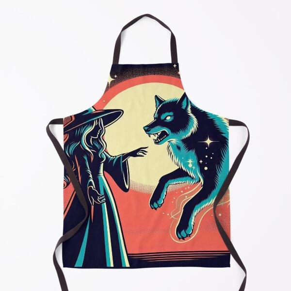 Item preview, Witch and Wolf Pop Art Style designed and sold by artofuniverse.