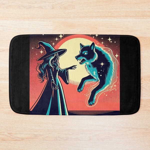 Item preview, Witch and Wolf Pop Art Style designed and sold by artofuniverse.
