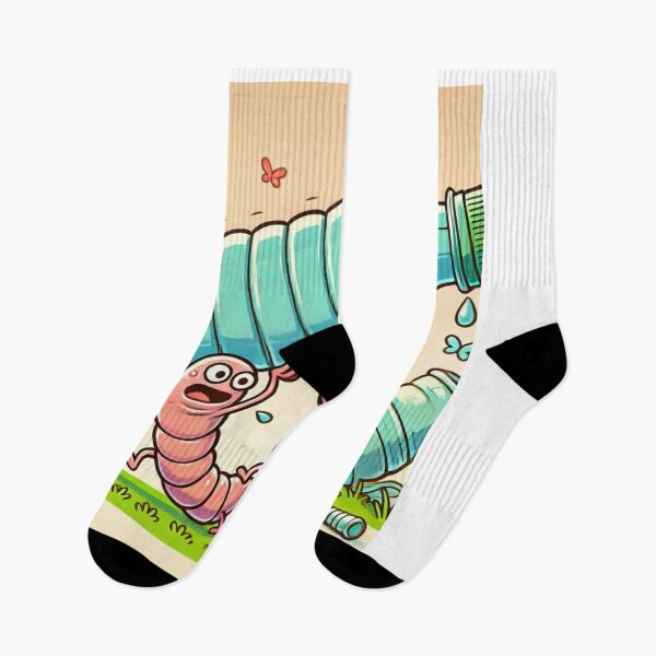 Item preview, "Cartoon Worms Carry the Weight - Fun Environmental Awareness Design" designed and sold by Milina3.