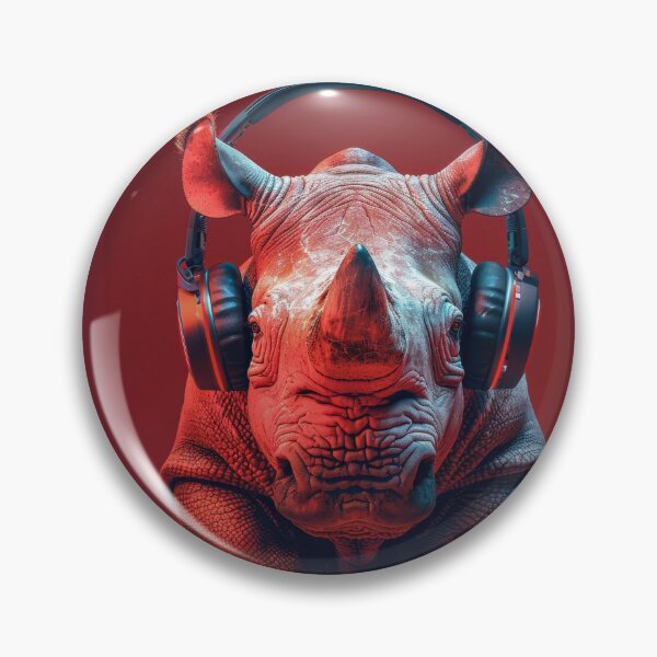 Item preview, Rhino Rocking Out designed and sold by Sillytoe.