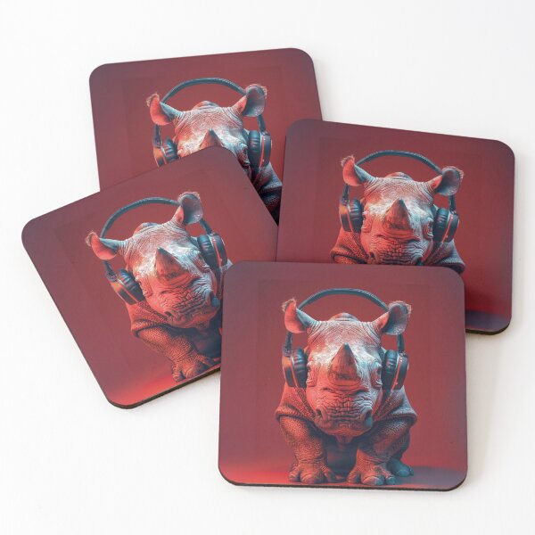 Item preview, Rhino Rocking Out designed and sold by Sillytoe.