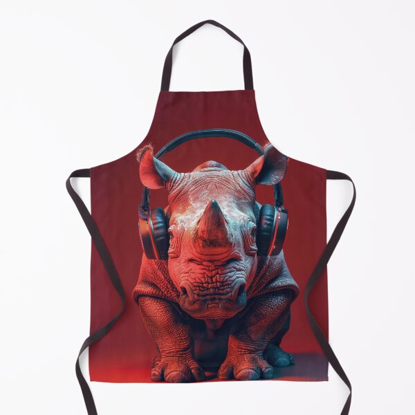 Item preview, Rhino Rocking Out designed and sold by Sillytoe.