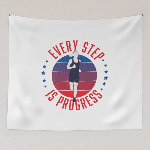 Item preview, Running Girl Every Step is Progress designed and sold by Sandra Brezina.