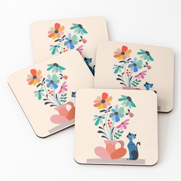Item preview, Cat and flowers designed and sold by AmandaGJ9t3.