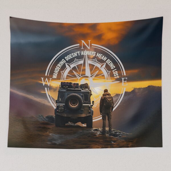 Item preview, Wandering doesn't always mean being lost with offroad car, backpacking designed and sold by VinBasis.
