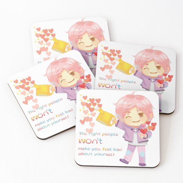 Item preview, A lovely pink hair chibi boy holding a yellow watering can spreads plentiful love energy designed and sold by Bo-Yin.