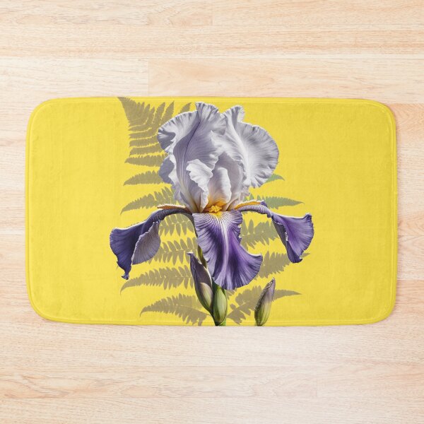 Item preview, Iris flower and fern frond. designed and sold by moths-minor.