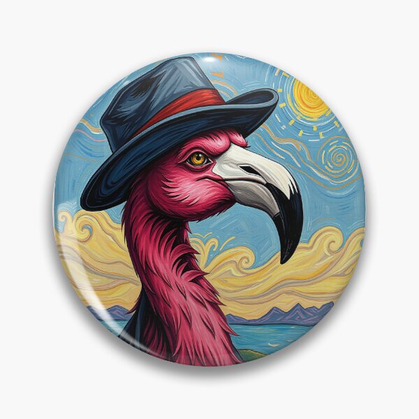 Item preview, Van Gogh Funny Flamingo designed and sold by MartialArtisan.