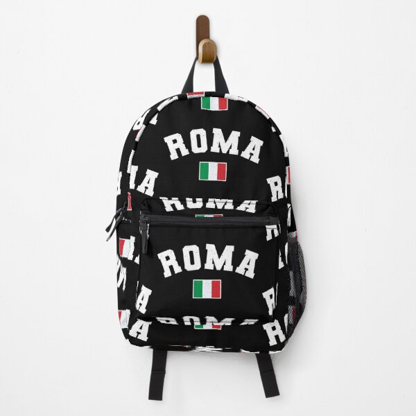 Item preview, Rome Distressed Athletic Typography w Italian Flag designed and sold by Happy Puppy Print On Demand.