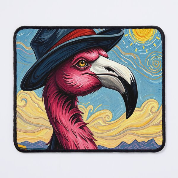 Item preview, Van Gogh Funny Flamingo designed and sold by MartialArtisan.