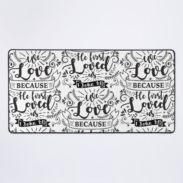 Item preview, 1 John 4:19 We Love Because He First Loved Us designed and sold by plushism.