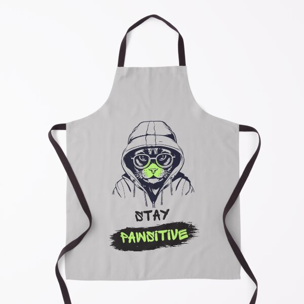 Item preview, STAY PAWSITIVE GOOD VIBES FUNNY AND CUTE CAT DESIGN designed and sold by BdawitShop.