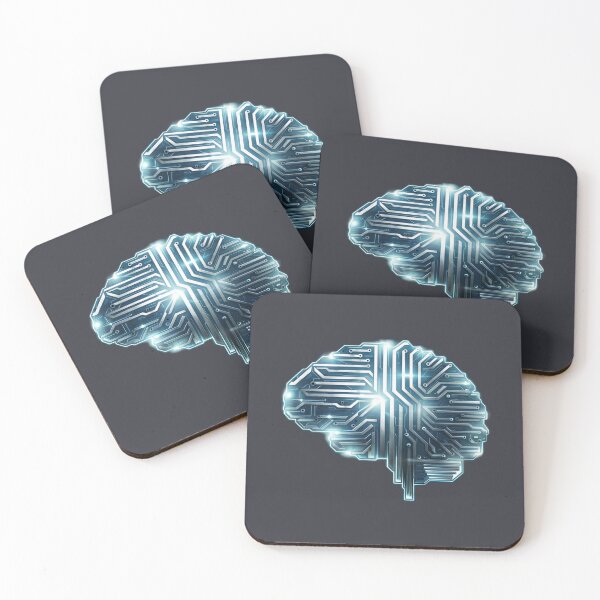 Item preview, Futuristic digital brain circuit designed and sold by 2Blue-Dots.