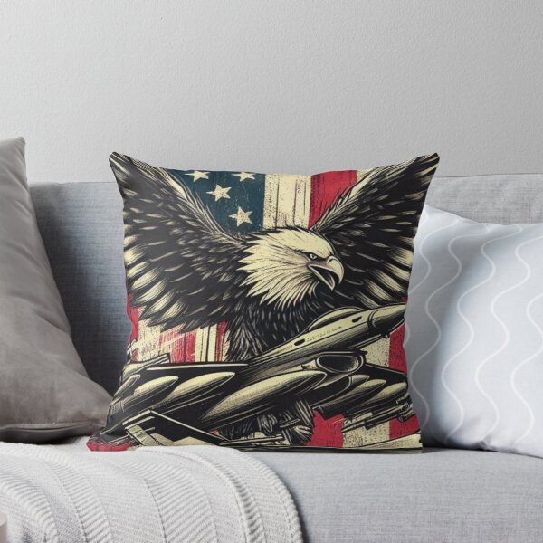 Aperçu de l'œuvre Freedom Ride : des aigles américains, des voitures et un drapeau pour les patriotes créée et vendue par Mashhu.