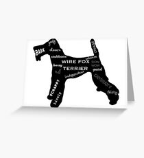 Love a Wire Fox Terrier Greeting Card