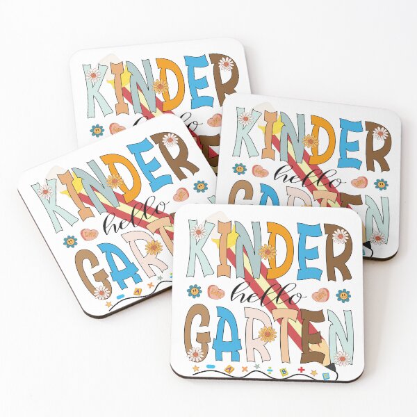 Item preview, Colorful Hello Kindergarten Tee, Retro Style designed and sold by SARJOU.