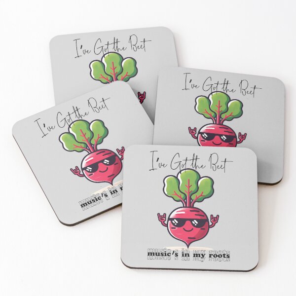 Item preview, I've Got the Beet/Music is in My Roots - Cool Beet In Sunglasses - Nerdy Food Pun designed and sold by ModernScienceUS.