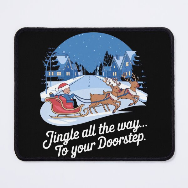 Item preview, Jingle All the Way to Your Doorstep - Funny Christmas Courier T-Shirt designed and sold by FunShop123.