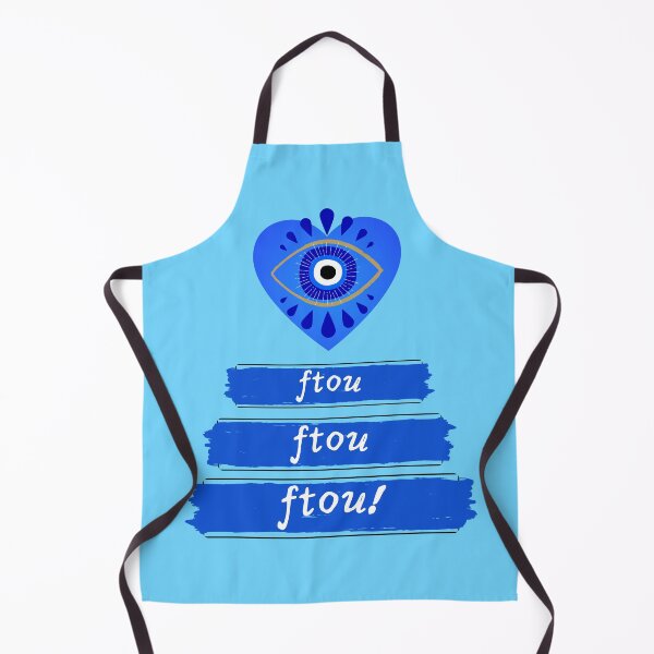 Item preview, Ftou: Modern Greek Evil Eye with Blue Heart designed and sold by TRVLR Designs.