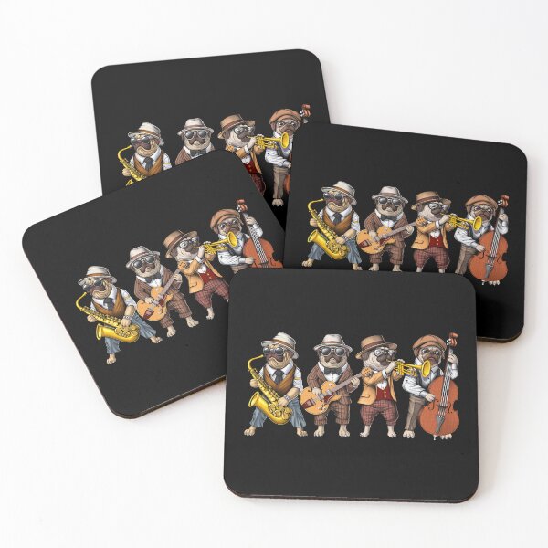 Item preview, Pug Dog Jazz Musicians designed and sold by underheaven.