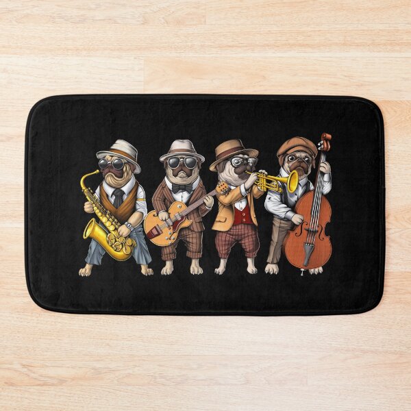 Item preview, Pug Dog Jazz Musicians designed and sold by underheaven.