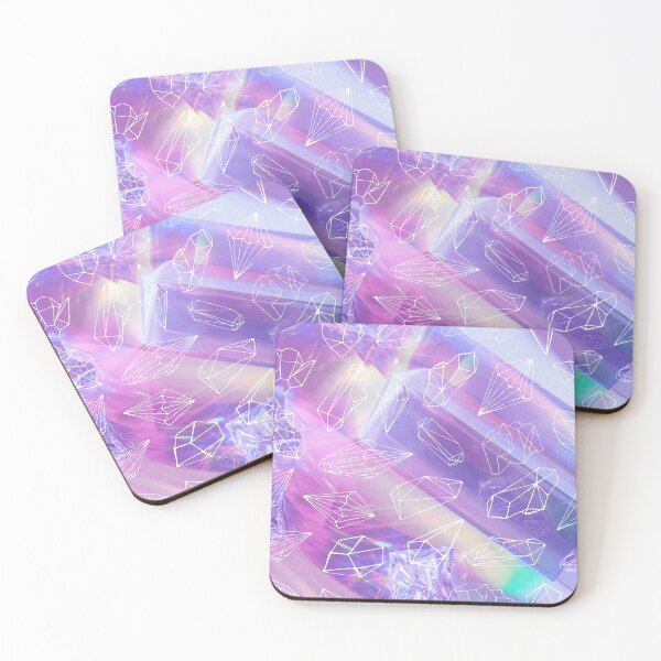 Item preview, Ethereal Purple Crystals Rose Quartz Amethyst  designed and sold by WildWoodlandWitch.