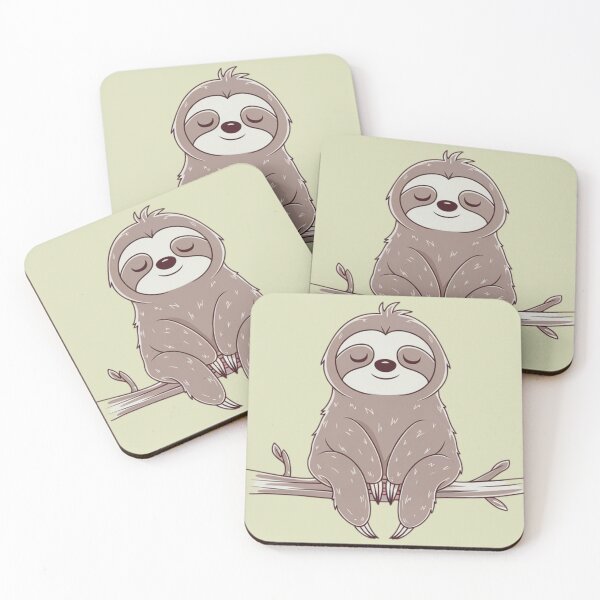 Item preview, Peaceful Sloth Minimalist Design Tshirt and more Embrace Calm with This Tranquil Illustration designed and sold by piketo.