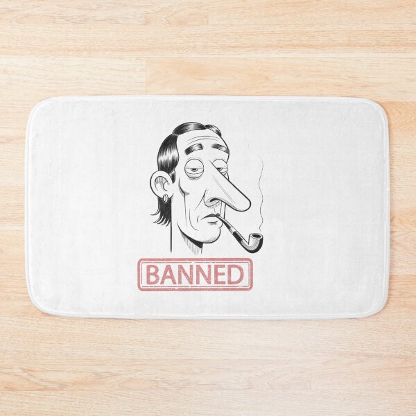 Item preview, Minimalist Cartoon Face with Pipe – Pencil Drawing Art designed and sold by Colorful-Garden.