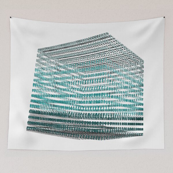 Item preview, Shut the front door (text cube) designed and sold by m-yoga-store.