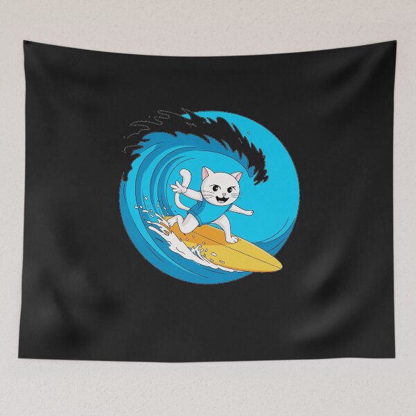 Item preview, funny animals surfing the waves  designed and sold by AnimalsDH305.