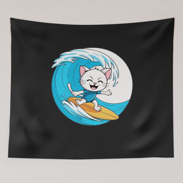 Item preview, funny animals surfing the waves  designed and sold by AnimalsDH305.