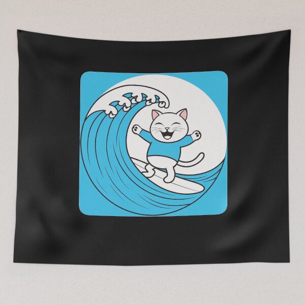 Item preview, funny animals surfing the waves  designed and sold by AnimalsDH305.