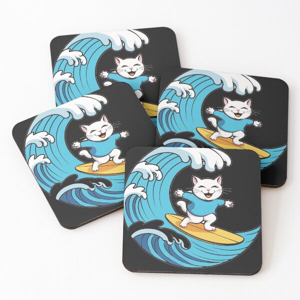 Item preview, funny animals surfing the waves  designed and sold by AnimalsDH305.