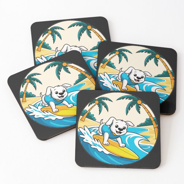 Item preview, funny animals surfing the waves  designed and sold by AnimalsDH305.