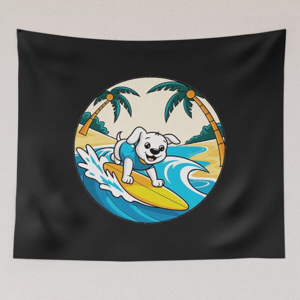 Item preview, funny animals surfing the waves  designed and sold by AnimalsDH305.