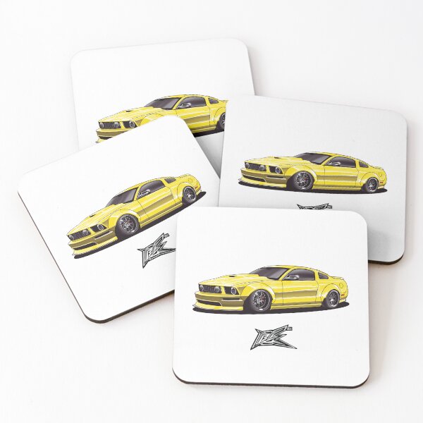 Item preview, ford mustang s197 widebody yellow  designed and sold by NaquashM.