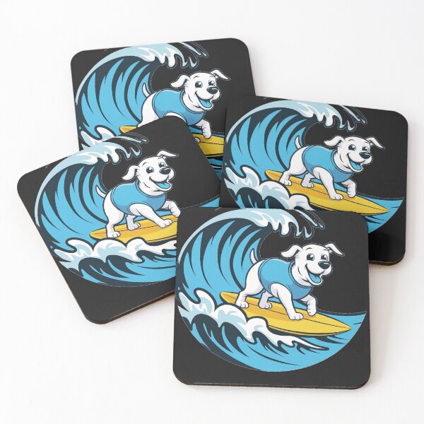 Item preview, funny animals surfing the waves  designed and sold by AnimalsDH305.