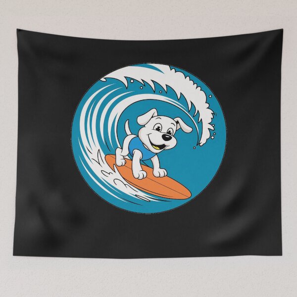 Item preview, funny animals surfing the waves  designed and sold by AnimalsDH305.