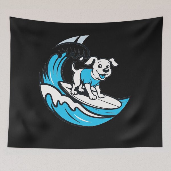 Item preview, funny animals surfing the waves  designed and sold by AnimalsDH305.