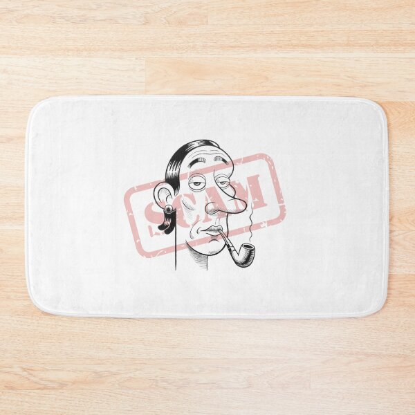 Item preview, Minimalist Cartoon Face with Pipe – Pencil Drawing Art designed and sold by Colorful-Garden.