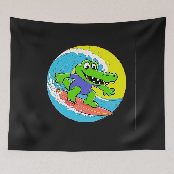 Item preview, funny animals surfing the waves  designed and sold by AnimalsDH305.