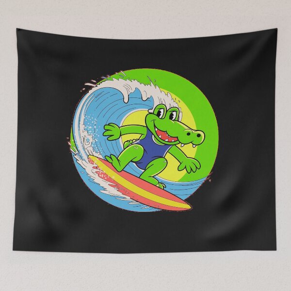 Item preview, funny animals surfing the waves  designed and sold by AnimalsDH305.
