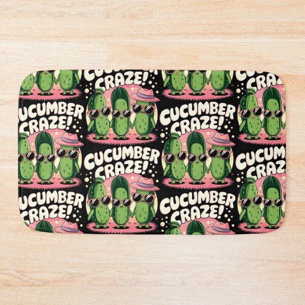 Item preview, CUCUMBER CRAZE! Green Gang in Shades, Pink Paradise designed and sold by SplashTastic.