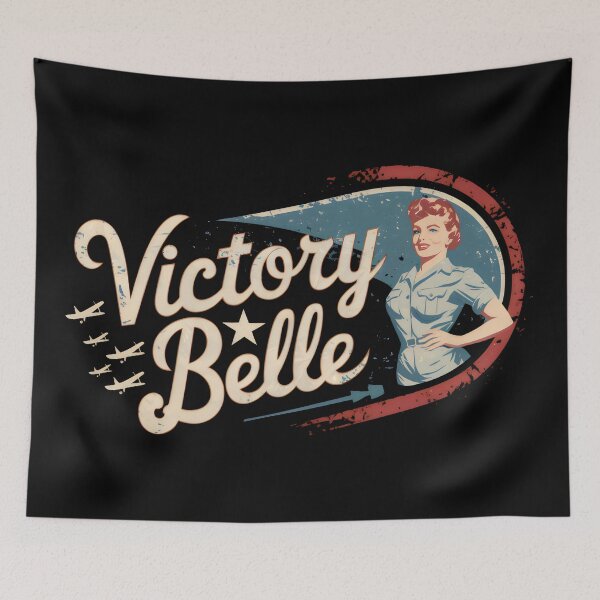 Item preview, Vintage WW2 Aircraft Nose Art - Victory Belle designed and sold by zarshirts.