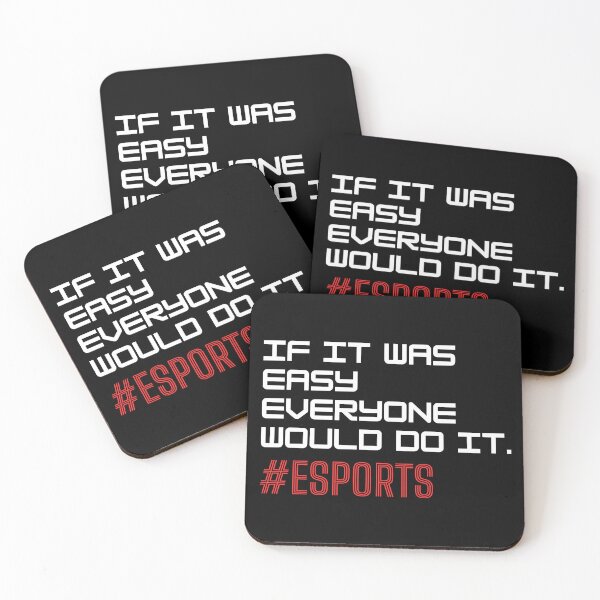 Item preview, If it was easy everyone would do it #esports (Red) designed and sold by Circle-Cats.