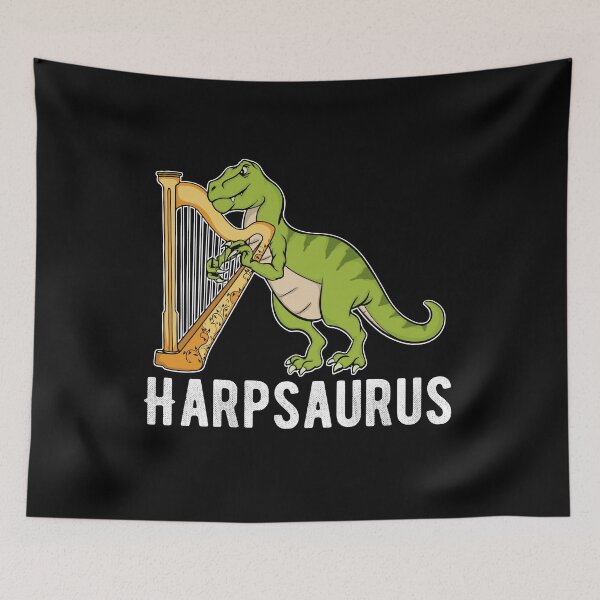 Item preview, Harp Player Gift Kids Dinosaur Orchestra Harpist designed and sold by DSWShirts.