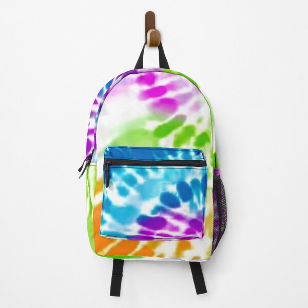 Item preview, Bookish pack colourful pink blue green tie dye designed and sold by LUCKYHAPPYFINDS.