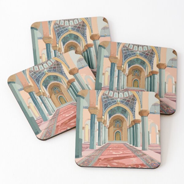 Item preview, Mosque Interior with Carpet Art Print, Islamic Wall Decor, Mosque Poster, Persian Carpet Art designed and sold by vinciellastudio.