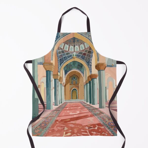Item preview, Mosque Interior with Carpet Art Print, Islamic Wall Decor, Mosque Poster, Persian Carpet Art designed and sold by vinciellastudio.