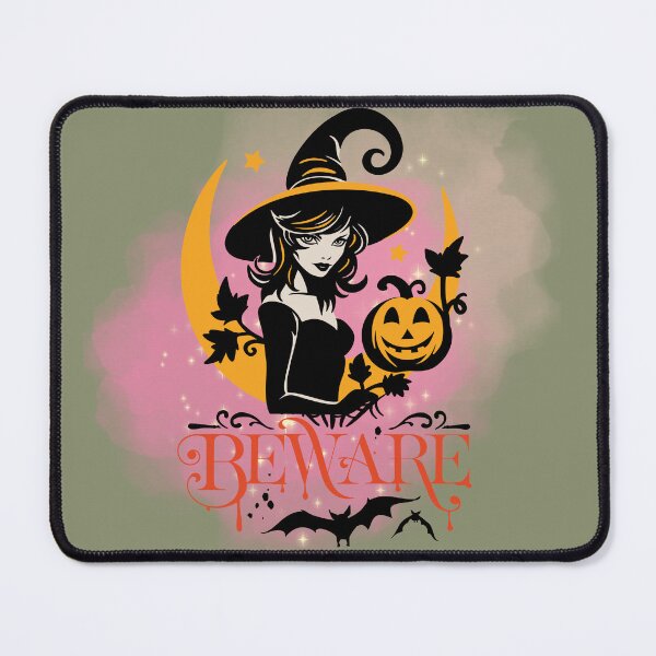 Item preview, Witch, Halloween, Beware, Pumpkin, Bats designed and sold by Acconite.